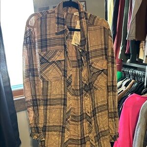 Plaid Shirt - Brown